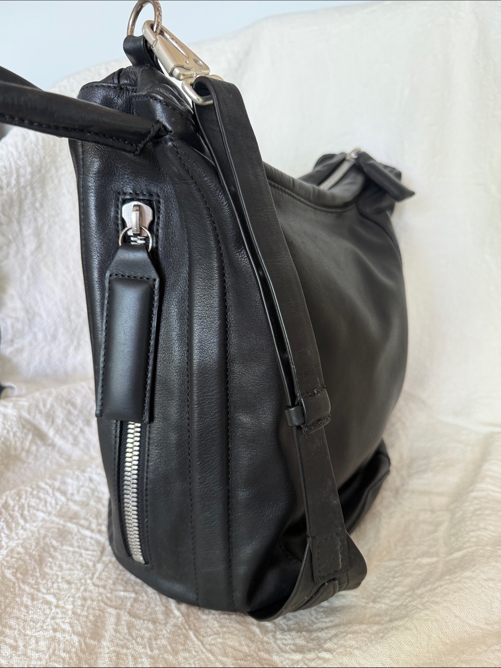 rag & bone Black Cross Body Bucket Bag - Picture 6 of 8